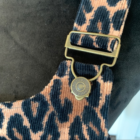 Forever 21 leopard overall dress - Picture 5 of 8